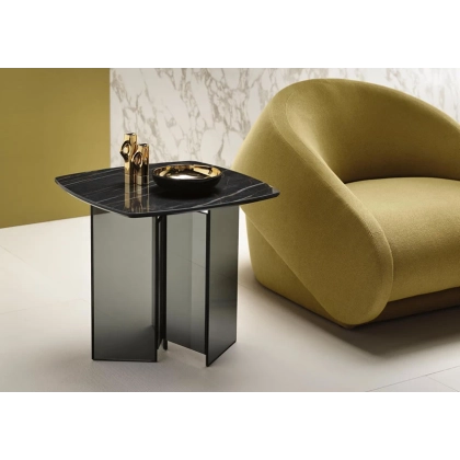 Zdjęcie Ekskluzywny szklany stolik nocny - Tonelli Design