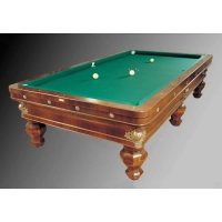 Picture Mesa de billar fabricada en madera de nogal - Hermelin
