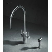 Picture High-quality countertop faucet for a minimalist kitchen