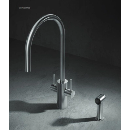 Picture High-quality countertop faucet for a minimalist kitchen