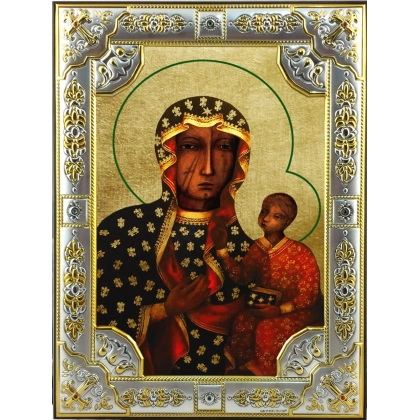 Picture Elegant Icon of the Mother of God 15x19 cm