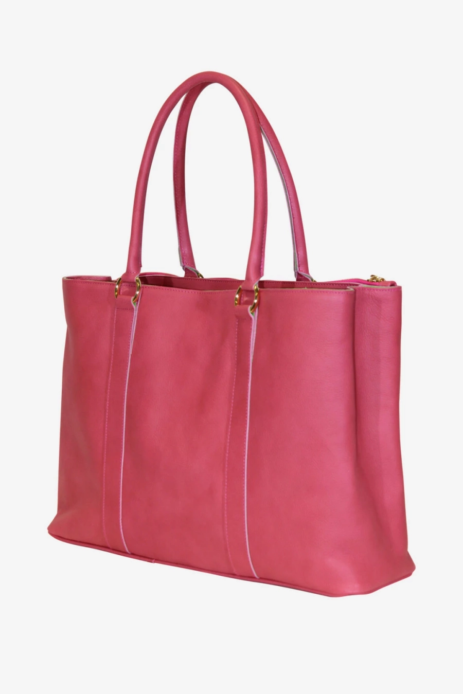 Bild 1 Charmante Shopper-Tasche aus rosafarbenem Leder - Terrida