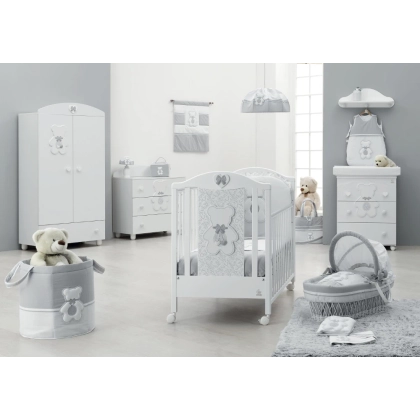 Zdjęcie Białe włoskie łóżeczko dla niemowlaka - Italbaby