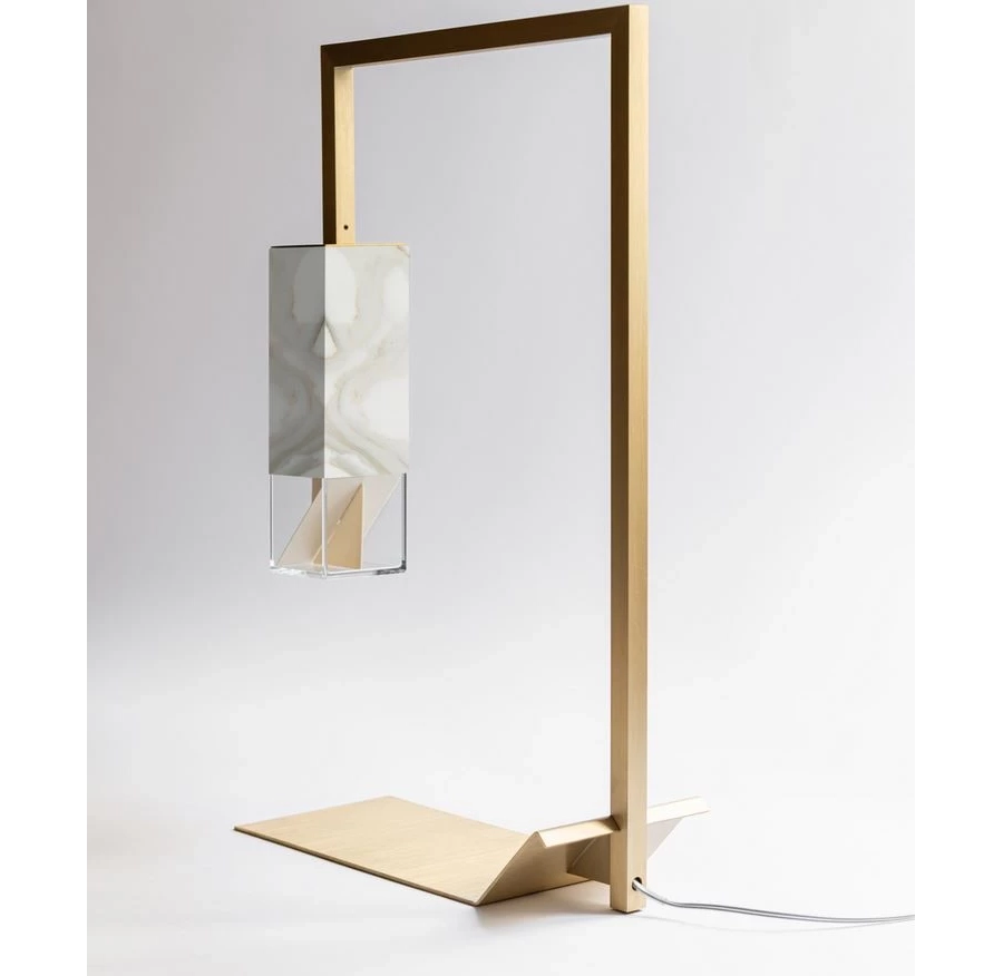 Bild 2 Elegante Tischlampe mit Marmoroberfläche