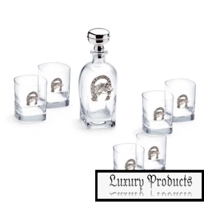Zdjęcie Stylowa karafka z 6 szklankami do whisky