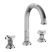 Picture High-quality washbasin tap with automatic drain
