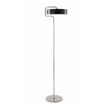 Picture Luxurious floor lamp made of metal with a nickel finish