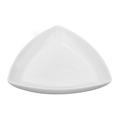 Zdjęcie Klasyczny porcelanowy talerz na oliwki Spirit White z kolekcji łączącej nowoczesny design z subtelną płaskorzeźbą - Vista Alegre
