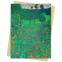 Picture Wishes card pack (Gustav Klimt: Field of Poppies) - Flame Tree Publishing