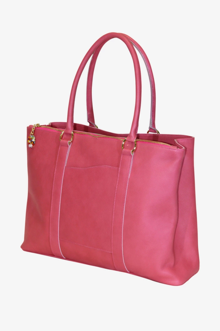 Bild 2 Charmante Shopper-Tasche aus rosafarbenem Leder - Terrida