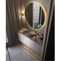 Picture Fantastic Ammira mirror in an innovative atmosphere