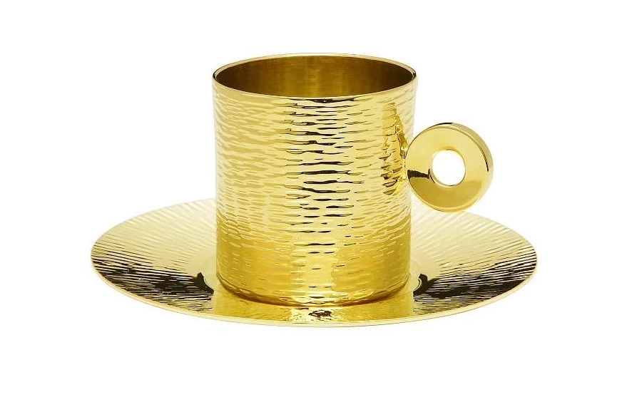 picture 1 Brass or rhodium-plated coffee mug