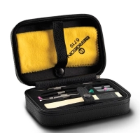 Picture Exclusive leather zipper case containing tools for caring and polishing your watch