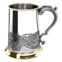 Picture A unique Celtic-style beer mug, perfect as a gift for someone else