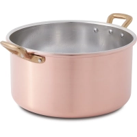 Picture Deep copper pot with 2 handles, ø 28 cm - Cu Artigiana