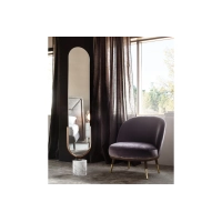 Picture Italian corner mirror on a marble base