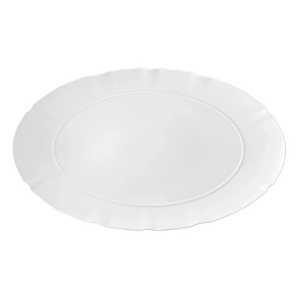 Zdjęcie Duży owalny talerz z nowoczesnej i eleganckiej kolekcji Crown White - Vista Alegre