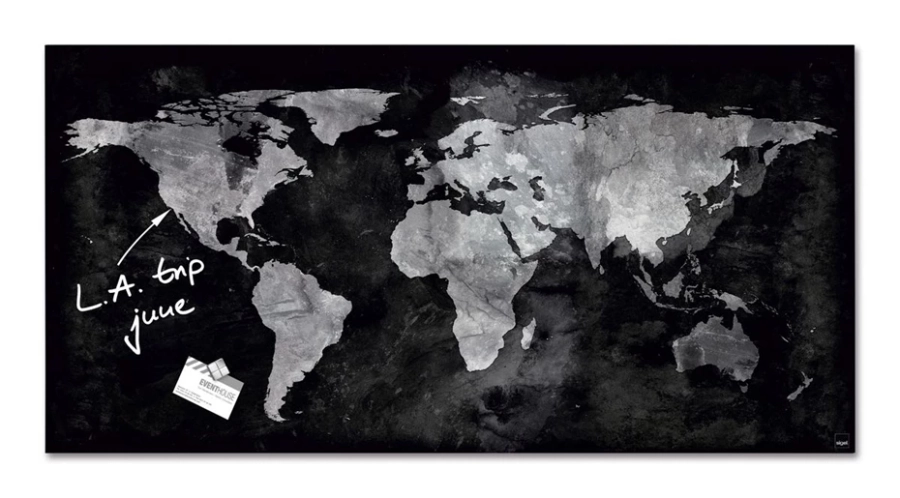 picture 1 World Map - magnetic glass board