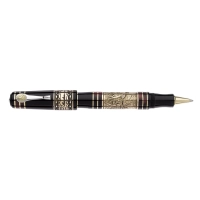 Picture Luxurious ballpoint pen, hand-decorated with Risorgimento