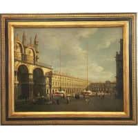 Picture Una obra extraordinaria de pintura paisajística italiana de Mario De Angela