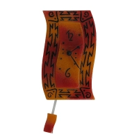 Picture Extra wall clock with classic red decoration