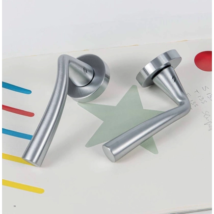 Picture Edo brass door handle for interior doors
