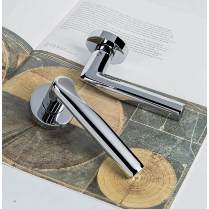 Picture Italian brass Libra door handle