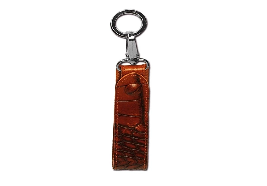 picture 1 Leather keychain with a ring