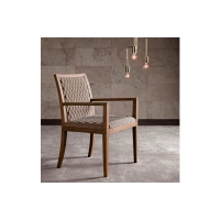 Picture Upholstered, Luxurious Oak Wood Chair - Bamax