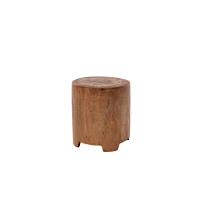 Picture Stylish round Suar table/stool for the garden or terrace
