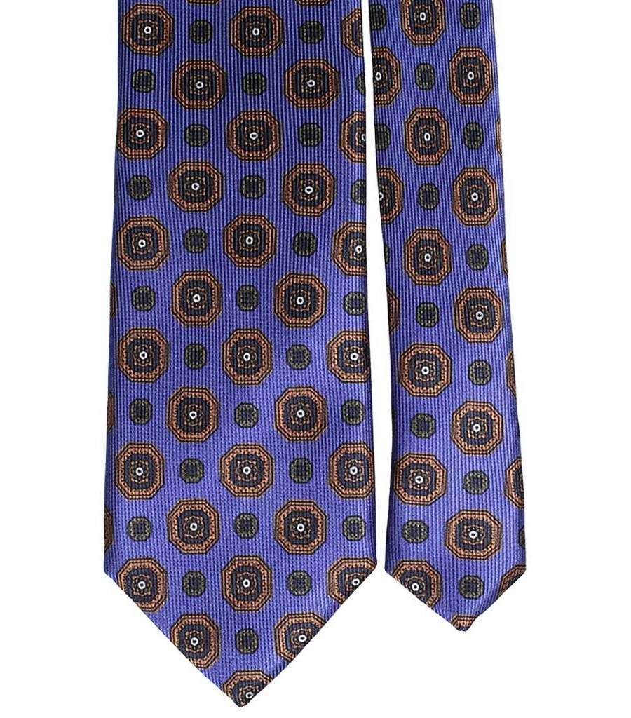 picture 2 A beautiful blue tie with elegant ceremonial patterns
