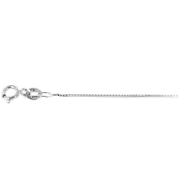 Picture Unisex Venetian chain in white gold (50 cm)