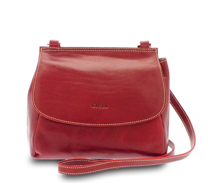 picture 1 Italian red leather handbag - Giudi