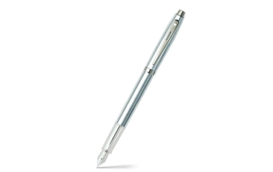 Bild 1 Sheaffer 100 Füllfederhalter aus gebürstetem Chrom