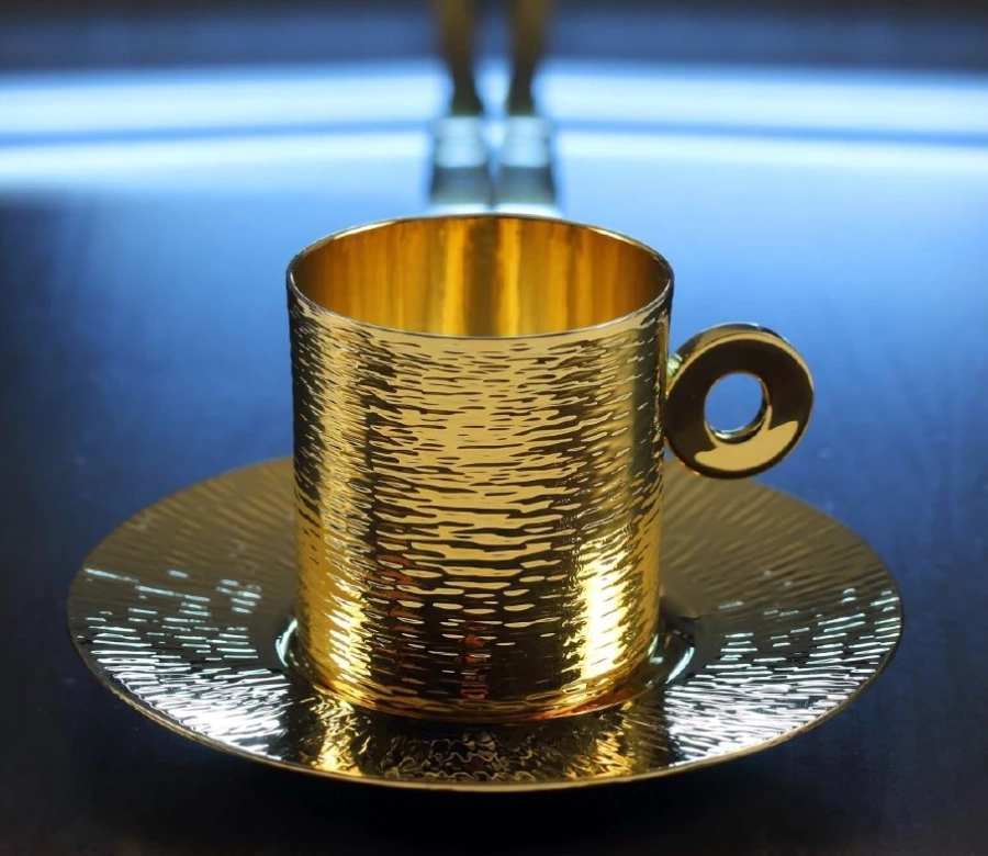 picture 2 Brass or rhodium-plated coffee mug