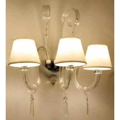 Zdjęcie Włoska luksusowa lampa ścienna ze szkła Murano - Lucevetro