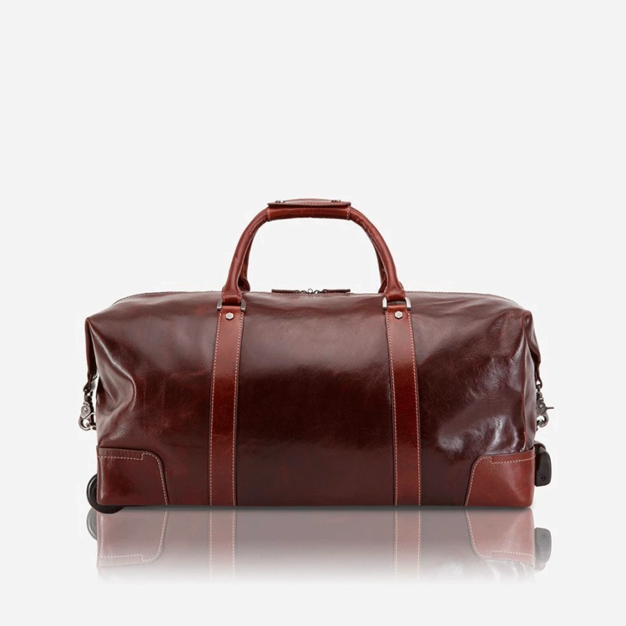 picture 2 Stylish men's brown cabin suitcase on wheels
