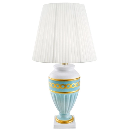 Zdjęcie Lampa zdobiona złotem - do sypialni