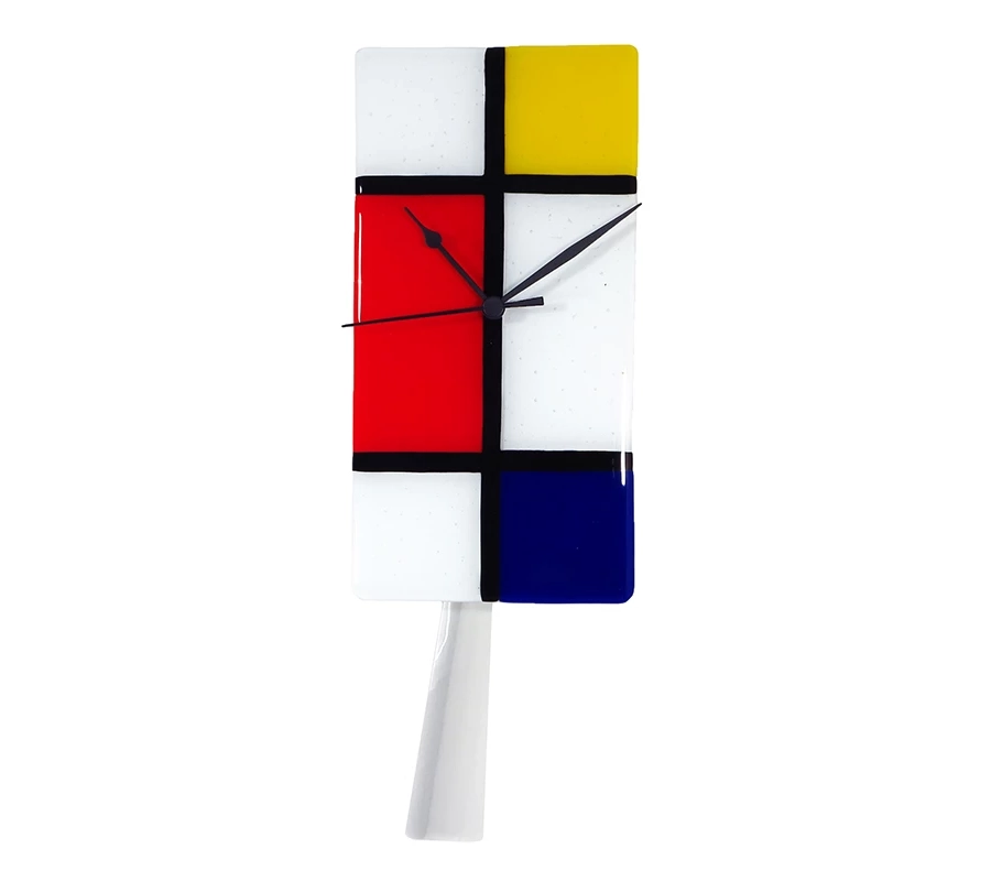 picture 1 Wall clock – a tribute to Mondrian in variant 4