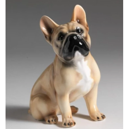 Zdjęcie Ceramiczna figura Buldoga Francuskiego - idealna dekoracja do salonu - Il Gattopardo