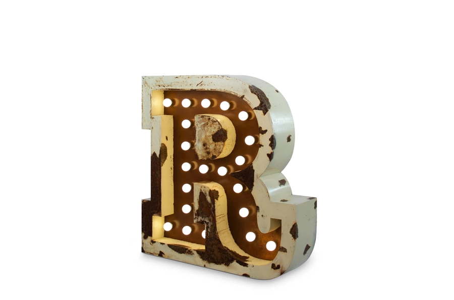 picture 2 A unique R-shaped lamp
