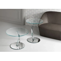 Picture Glass coffee table in a modern style - Tonelli Design