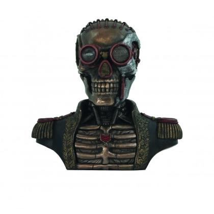 Zdjęcie Nieszablonowa dekoracja - steampunkowa figurka szkieletu w mundurze