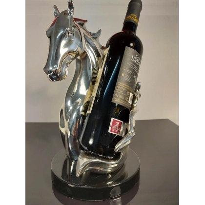 Zdjęcie Wyjątkowy upominek - figura konia jako podstawka na wino