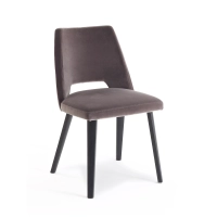 Bild Designer-Stuhl aus Eiche, gepolstert mit Stoff/Öko-Leder/Leder – Grace – Colico