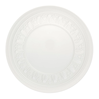 Zdjęcie Porcelanowy talerz deserowy Ornament z białą rzeźbiarską dekoracją - Vista Alegre