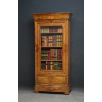 Picture Italian walnut - antique from the 19th century - bookcase