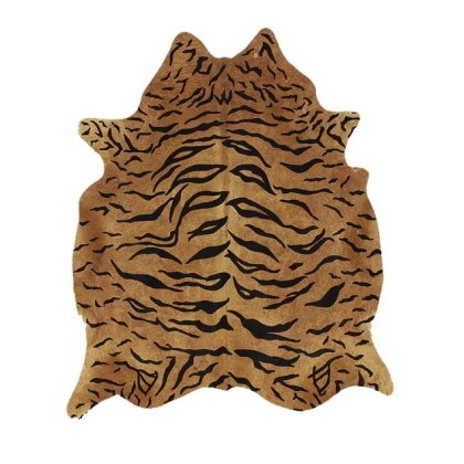 Picture Stylish cowhide rug with a tiger print