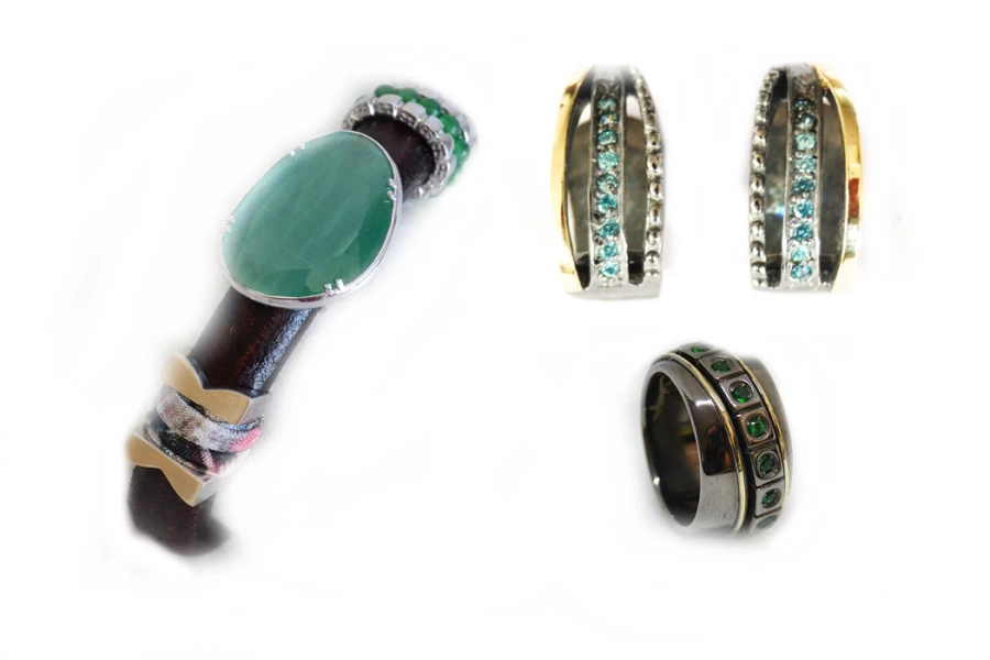 picture 1 A wedding ring with zircon in an exclusive set - Astorga