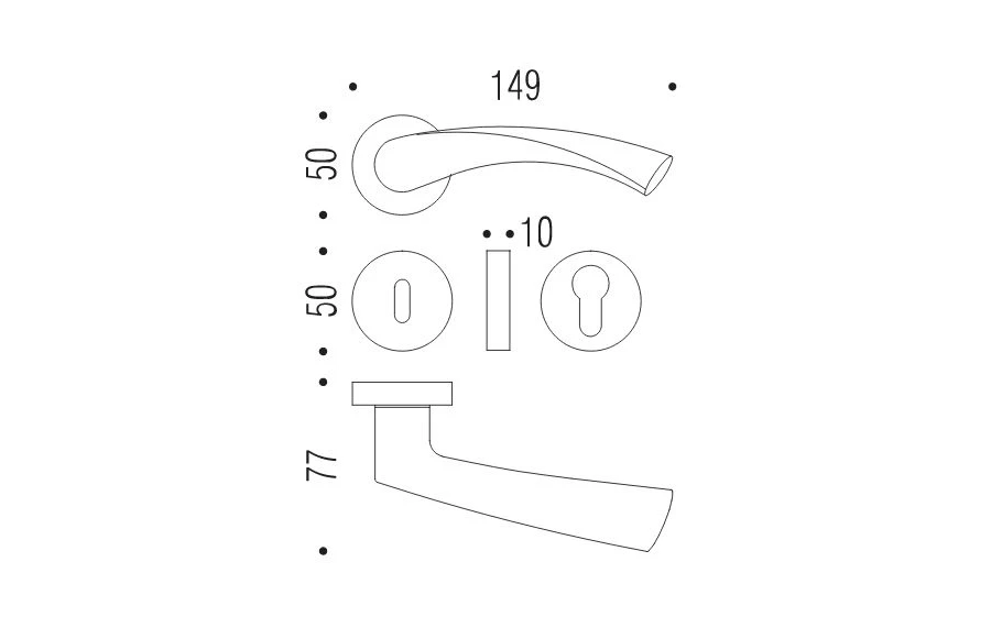 picture 4 Modern Flessa door handle